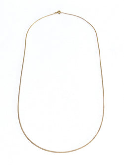 Rose gold chain with curb chain design