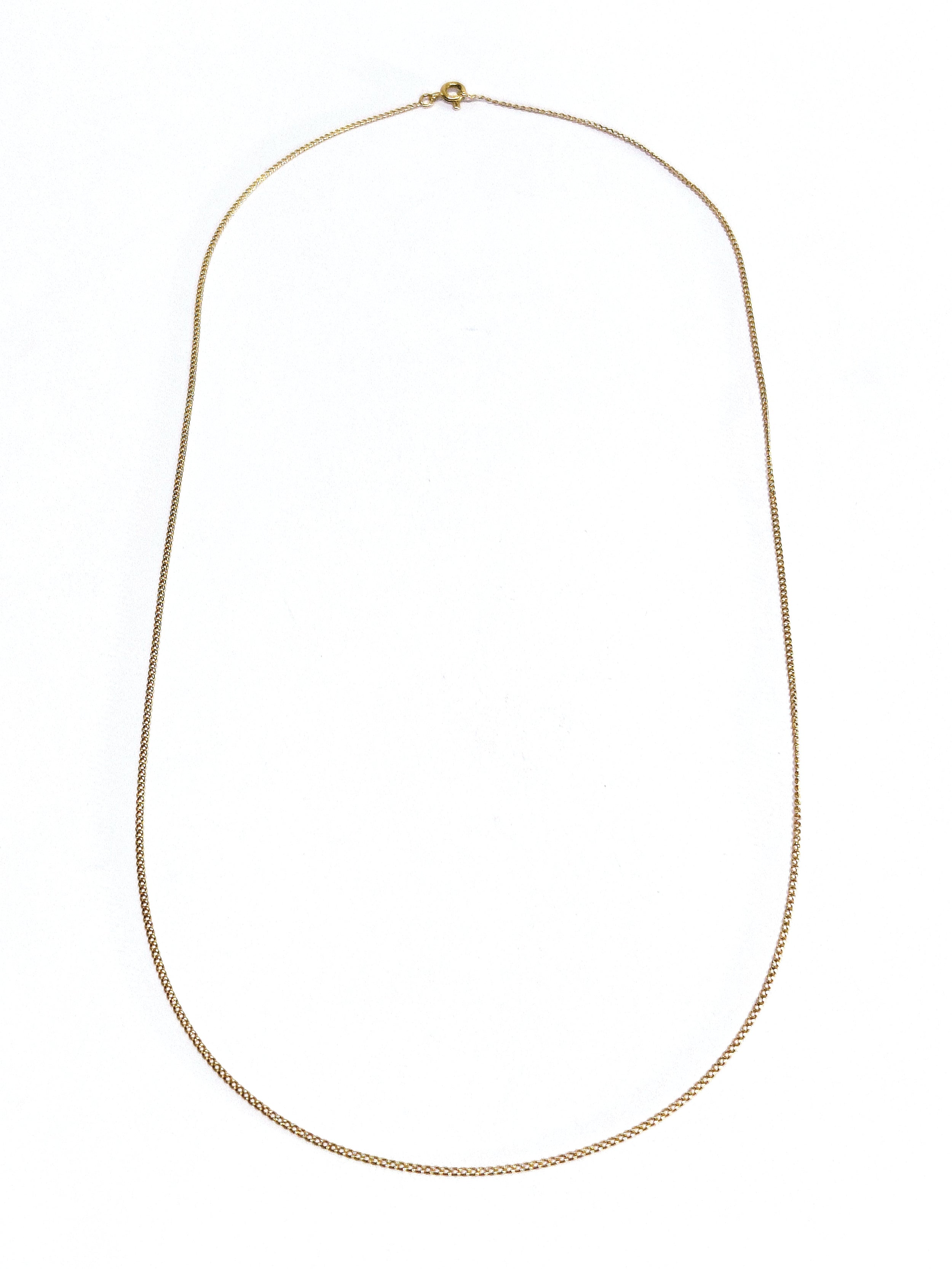 Rose gold chain with curb chain design