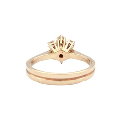 Bague Marguerite en or jaune et diamants