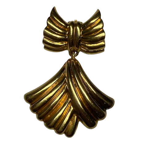VAN CLEEF & ARPELS Yellow Gold Clip Brooch