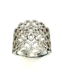 MESSIKA. "Eden" Collection, 18K white gold ring with diamonds