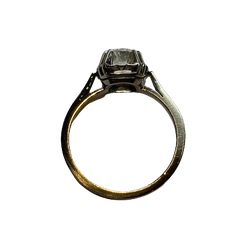 Solitaire Ring in White Gold, Platinum, and Diamond