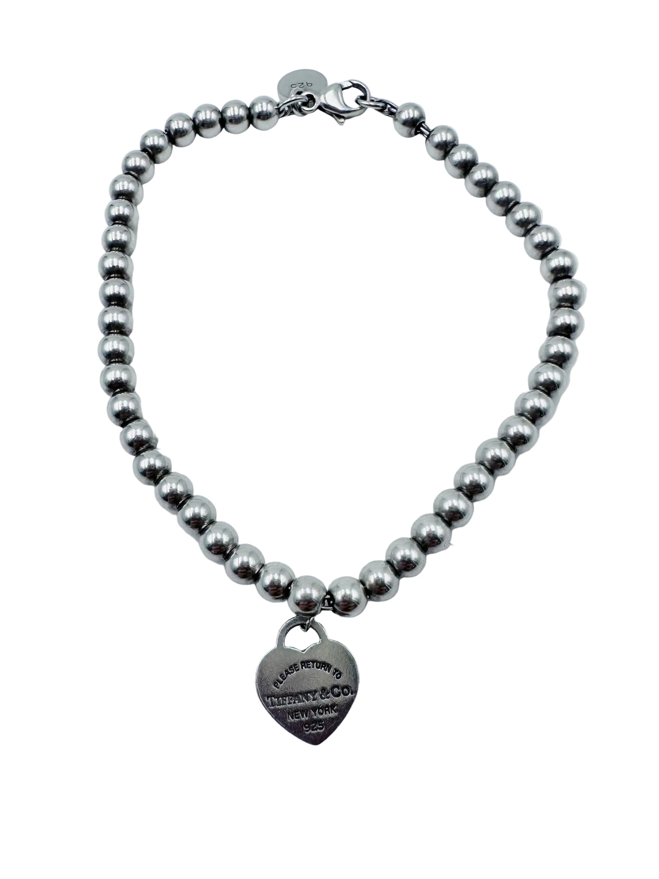 TIFFANY & CO. "Return to Tiffany" Silver Pearl Bracelet