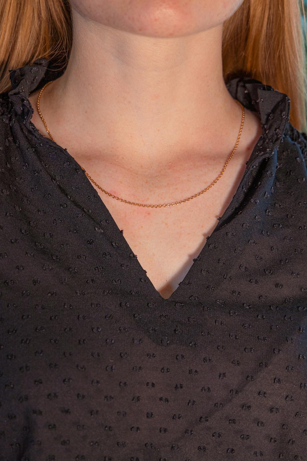 Collier Maille forçat Or jaune