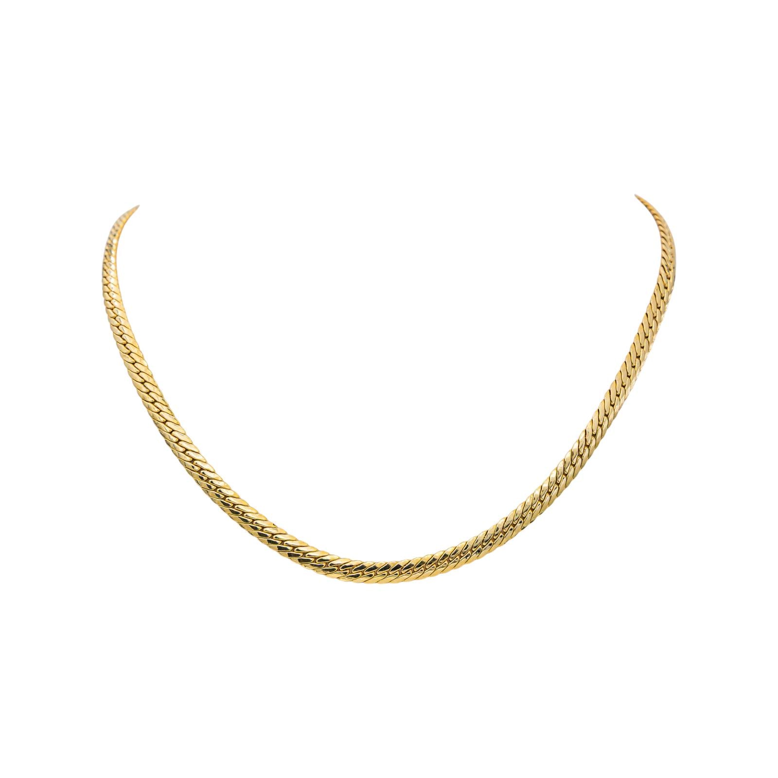 Collier Maille anglaise Or jaune