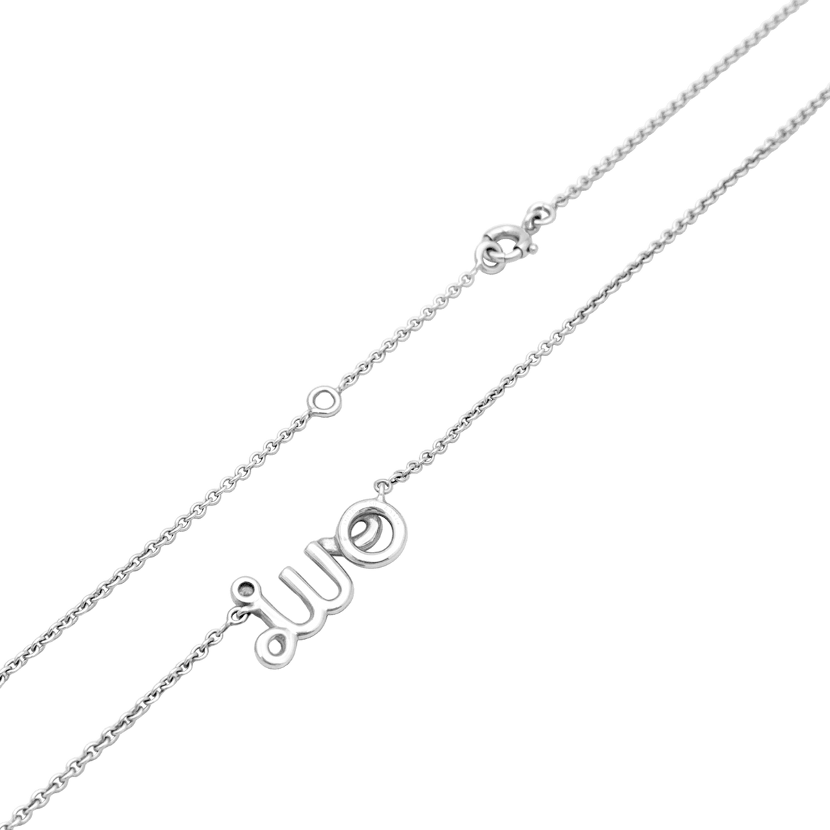 Collier Pendentif DIOR Dioramour en or blanc et diamants
