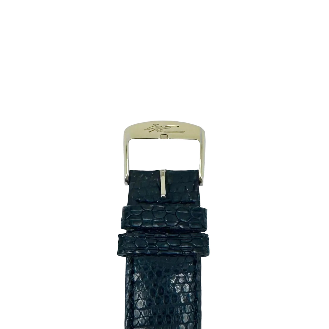 BAUME & MERCIER Watch in yellow gold and leather