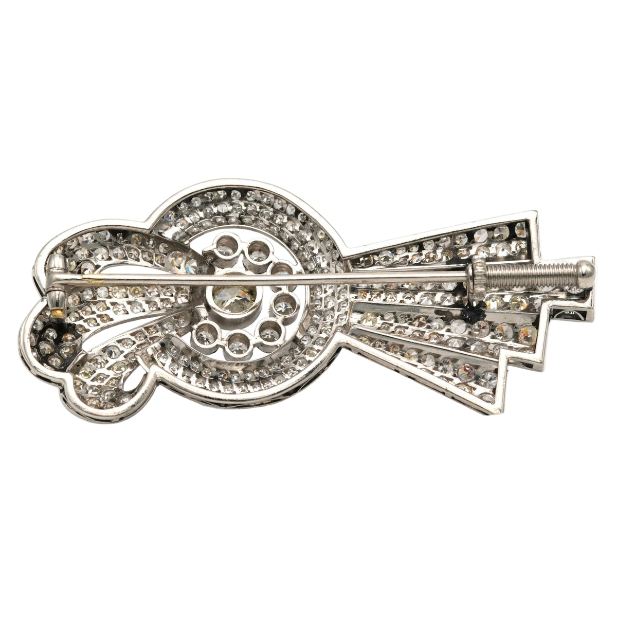 White Gold and Diamond Brooch