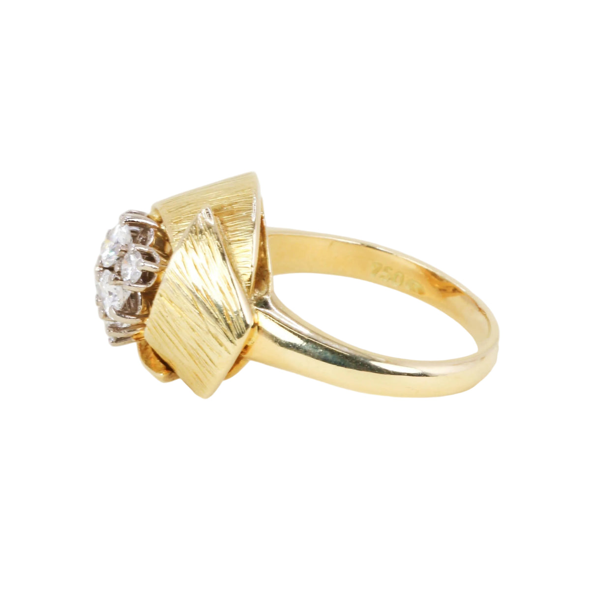 Yellow Gold and Diamond Dome Ring