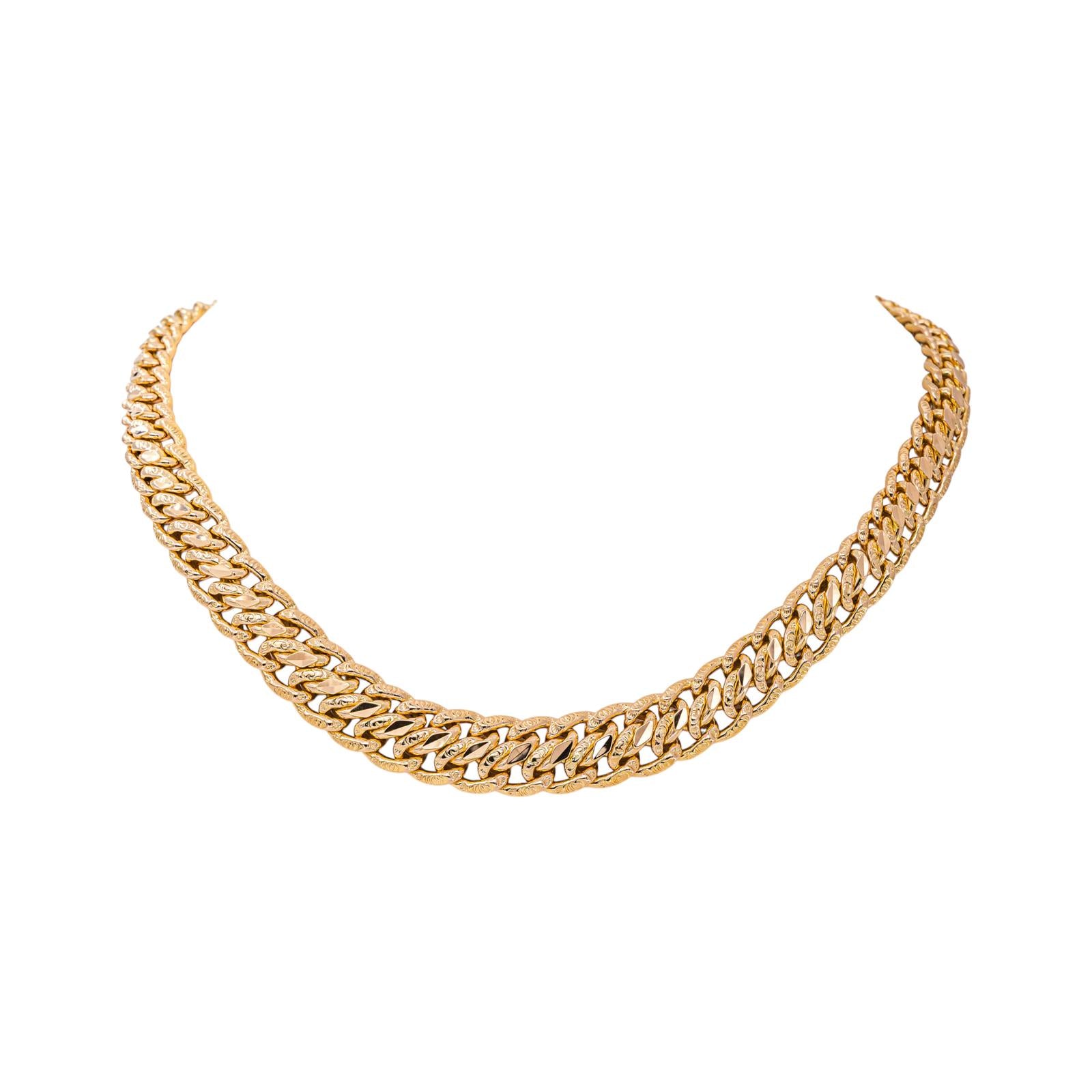 Rose gold Russian Link Necklace