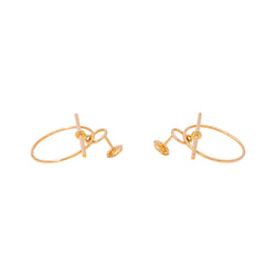 Hermès Loop Earrings in Rose gold
