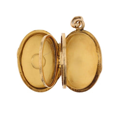 Yellow gold Locket with Pearl