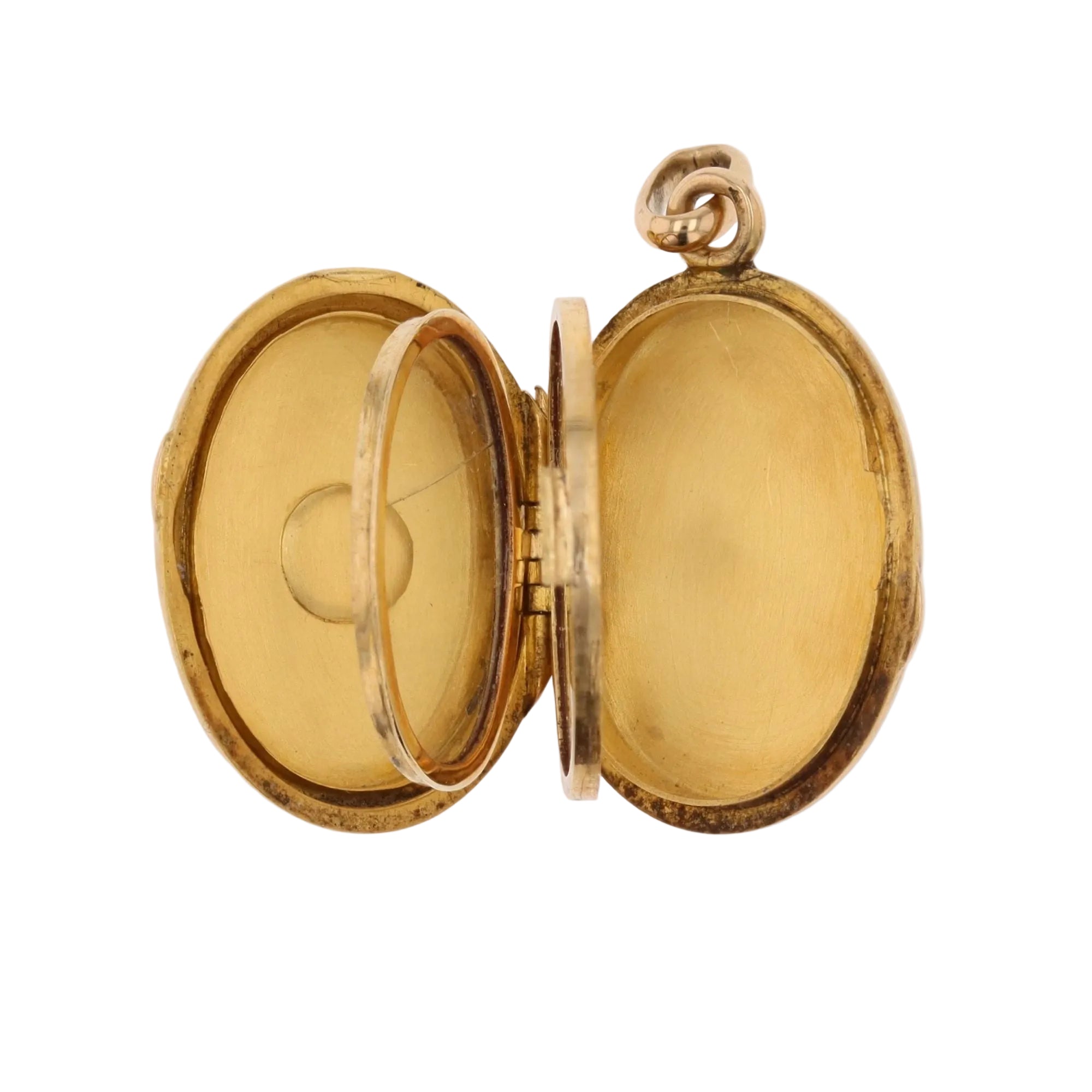 Yellow gold Locket with Pearl