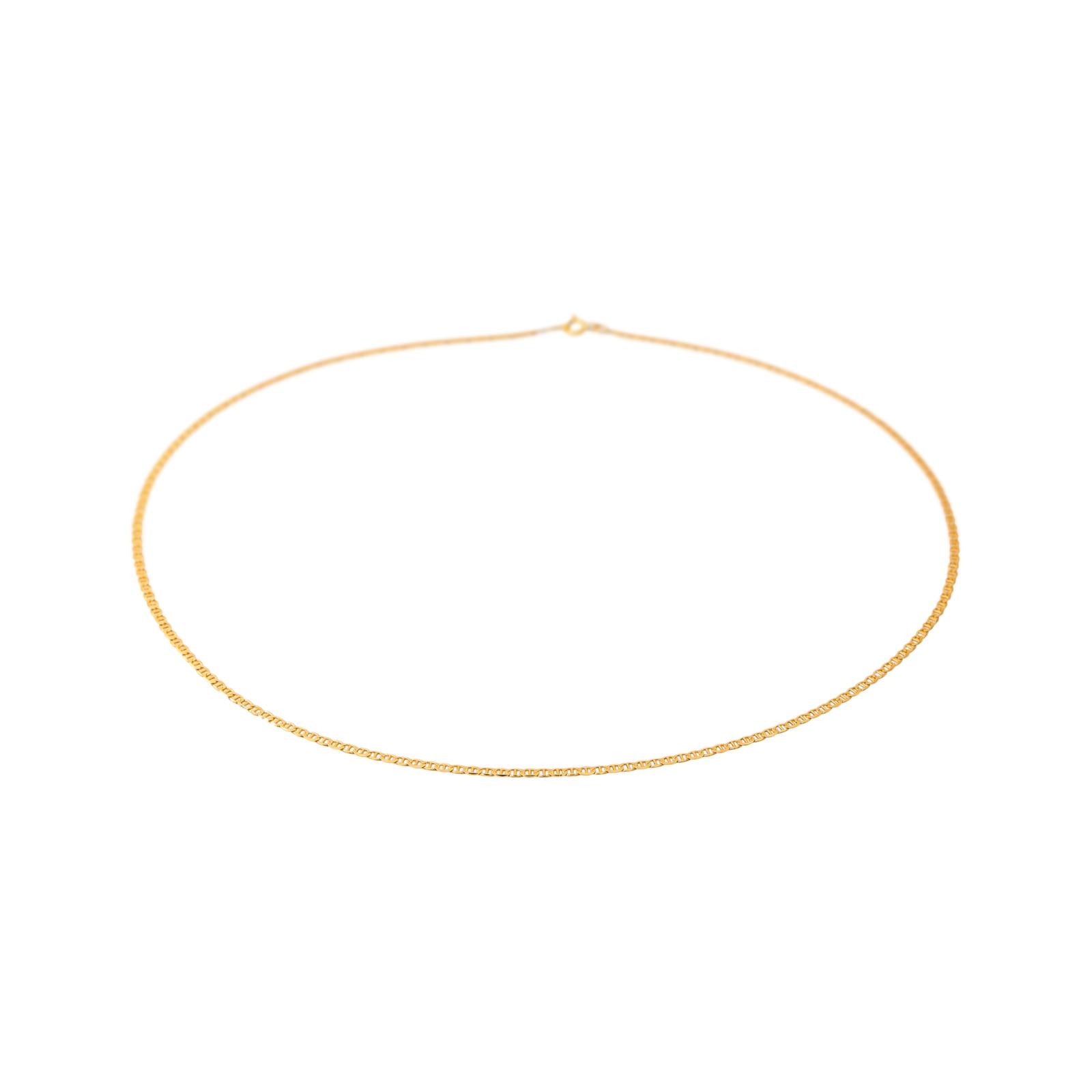 Collier  Maille marine  Or jaune