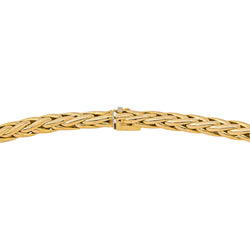 Caplain Necklace Palm Leaf Link Yellow gold