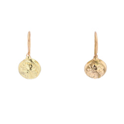 Yellow gold and Rose gold Lever-back Earrings
