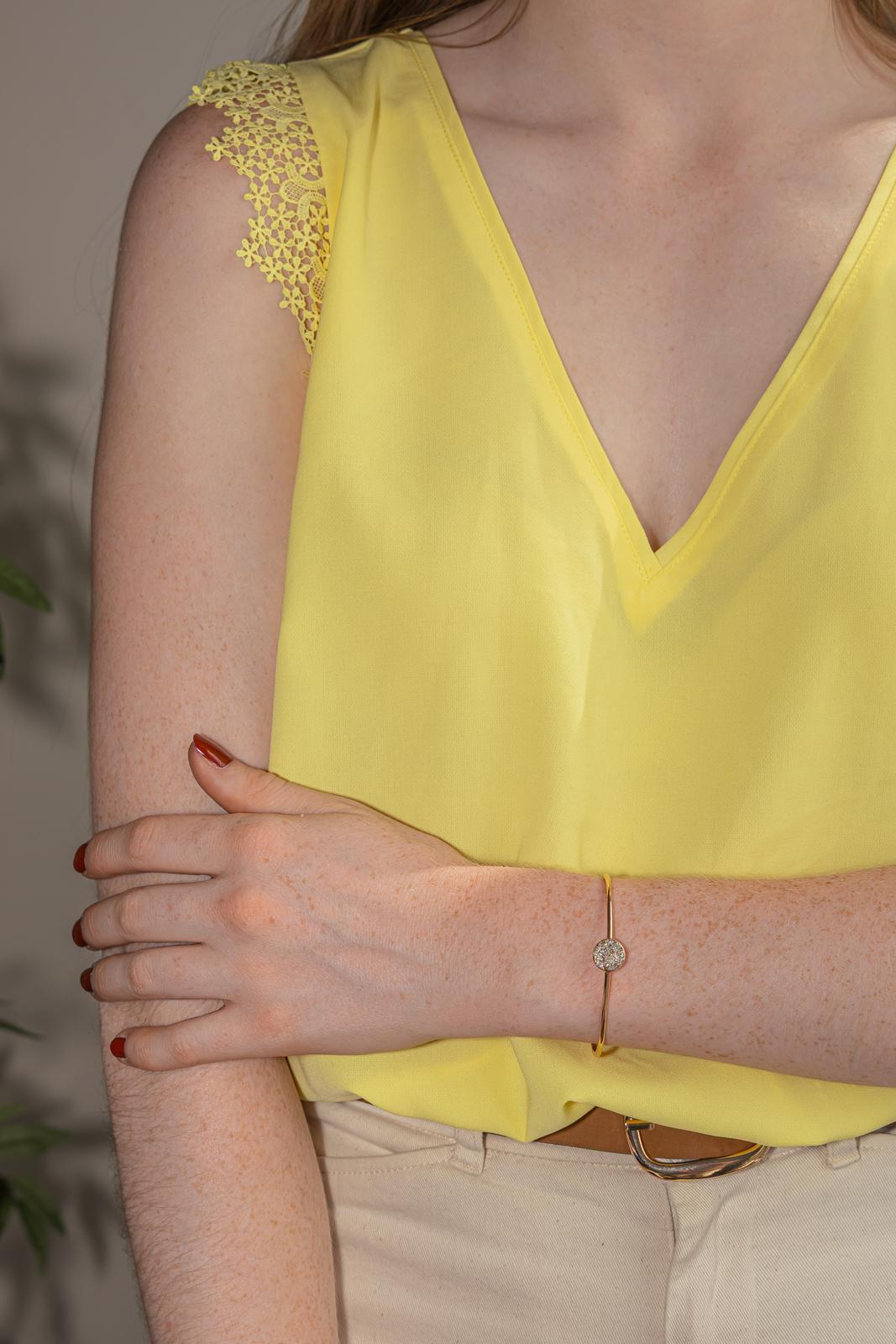 Pomellato Bracelet Demi Jonc Sabbia Or rose Diamant brun