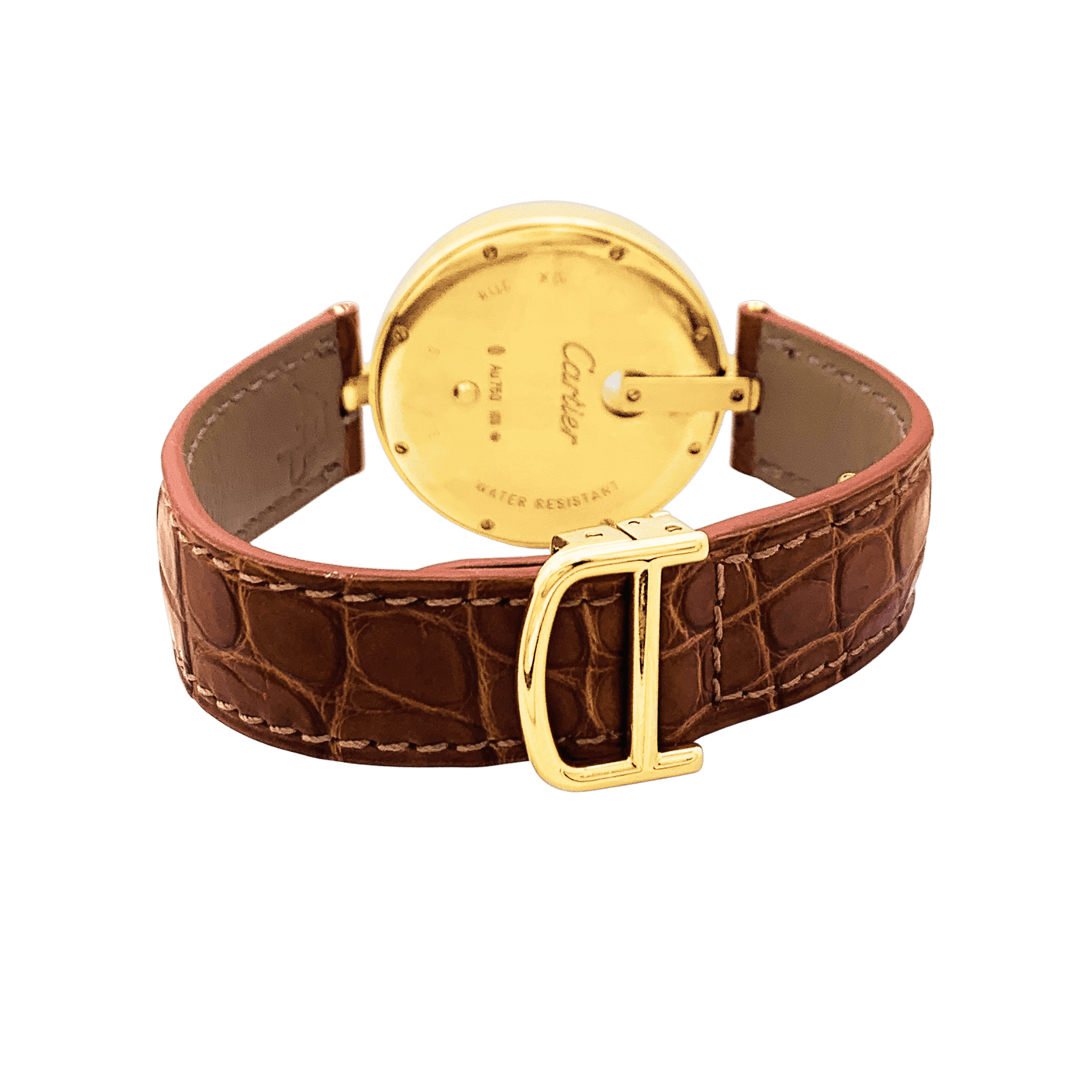 Montre Cartier, "Captive", or jaune et diamants.