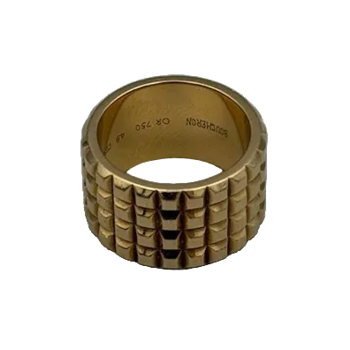 BOUCHERON "Clou de Paris" Band Ring in Yellow gold