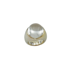 MAUBOUSSIN "Transparence" Ring in white gold, rock crystal, and diamond