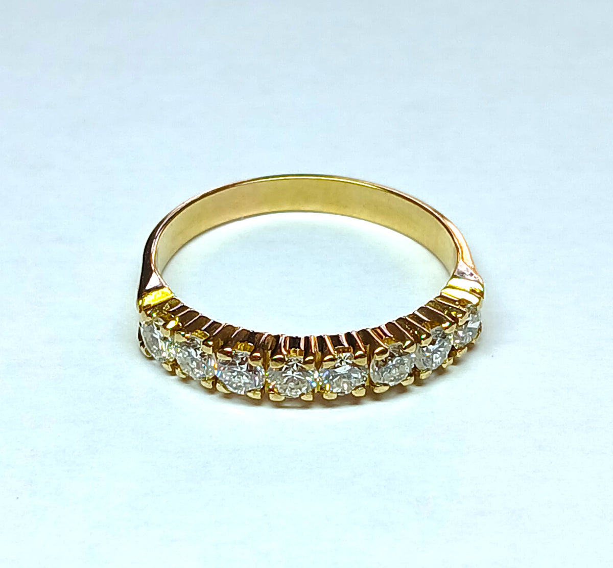 Bague Alliance en or jaune et diamants