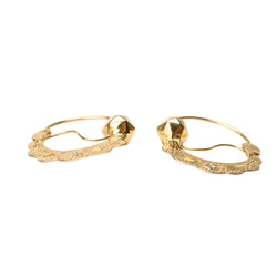 Polychrome gold Hoop earrings