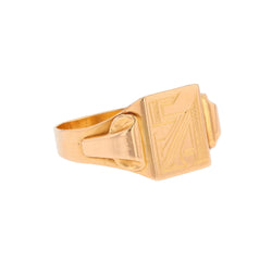 Rose gold Signet ring