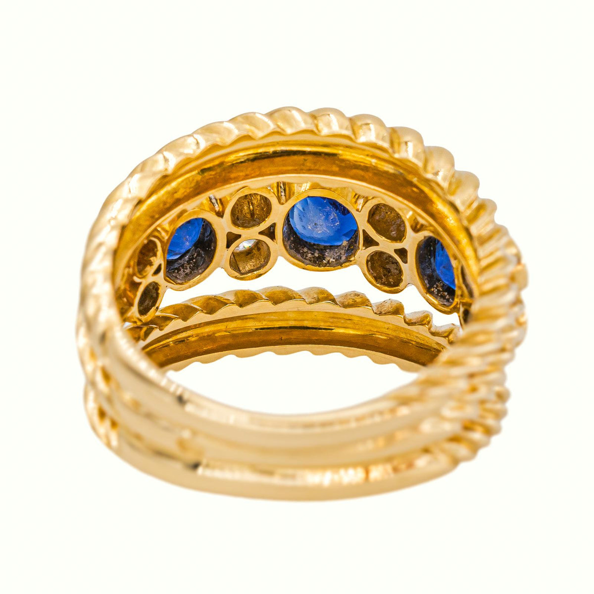 Yellow gold Sapphire Ring