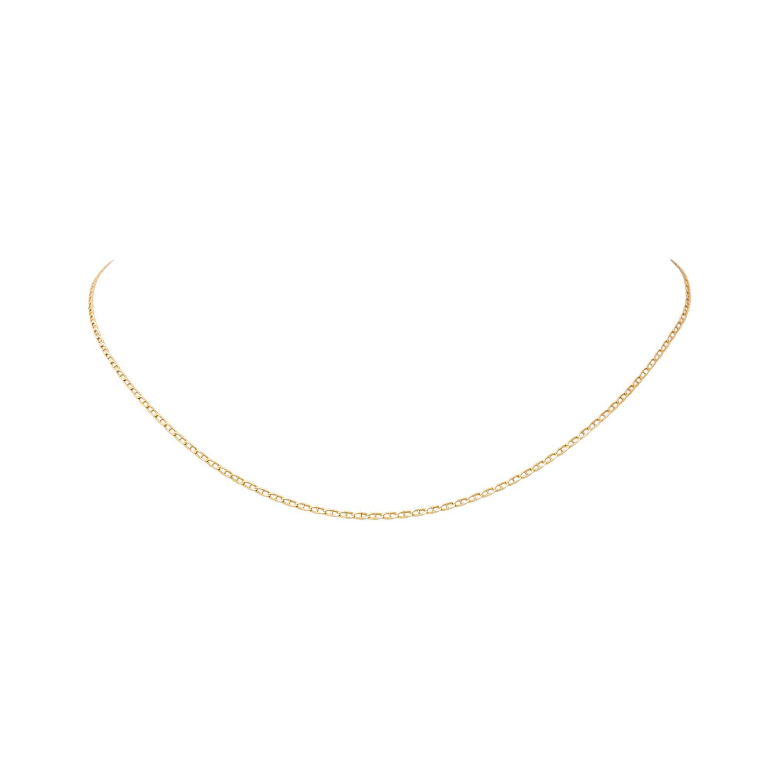 Yellow Gold Nautical Link Necklace