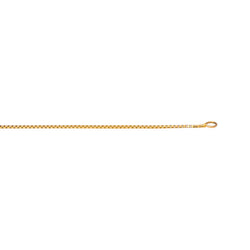 Yellow Gold Box Chain Necklace