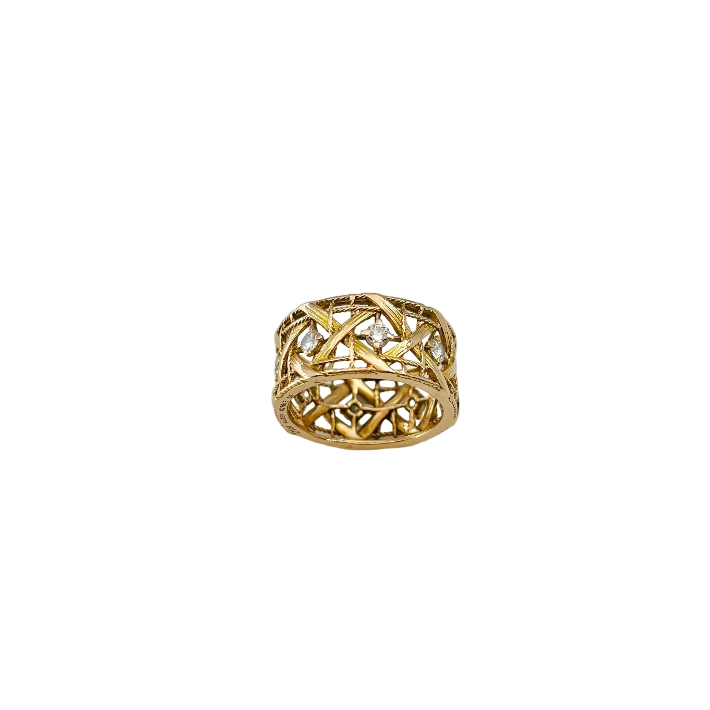 DIOR "My Dior" GM Ring in yellow gold and diamonds