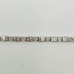 Bracelet en or blanc et diamants