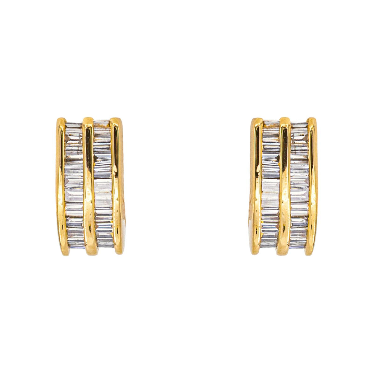 Boucles d'oreilles Or jaune Diamant