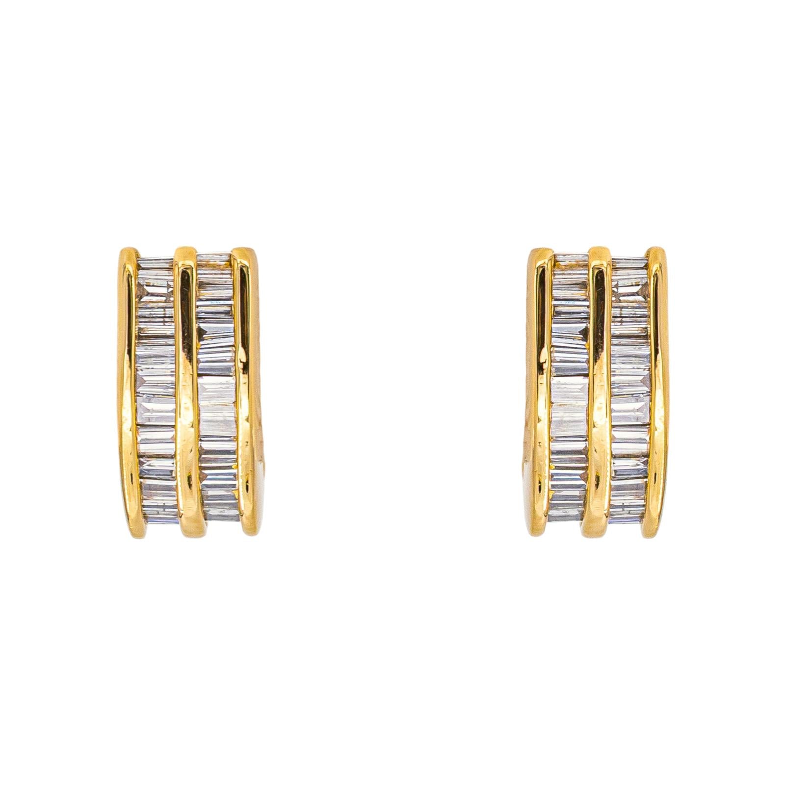 Yellow gold Diamond Earrings