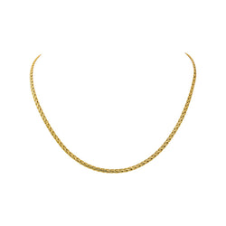 Collier Maille tressée Or jaune