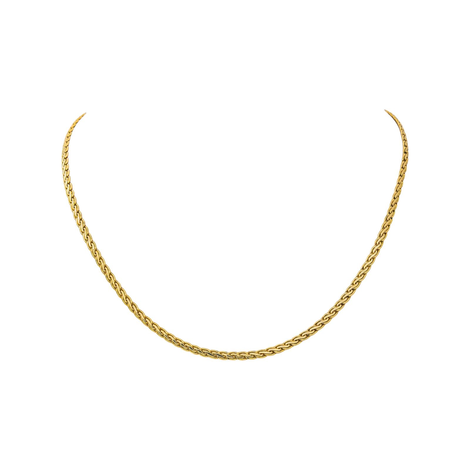 Collier Maille tressée Or jaune