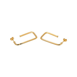 Yellow gold earrings