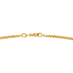 Yellow gold Box chain Necklace
