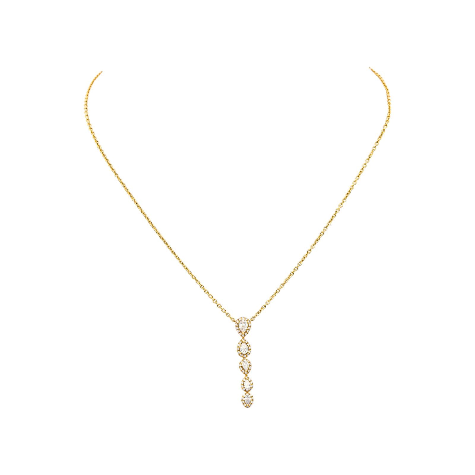 Necklace Yellow gold diamond