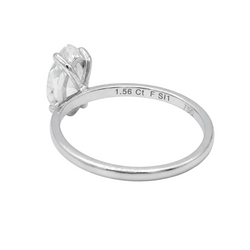 White Gold Solitaire Ring with Diamond