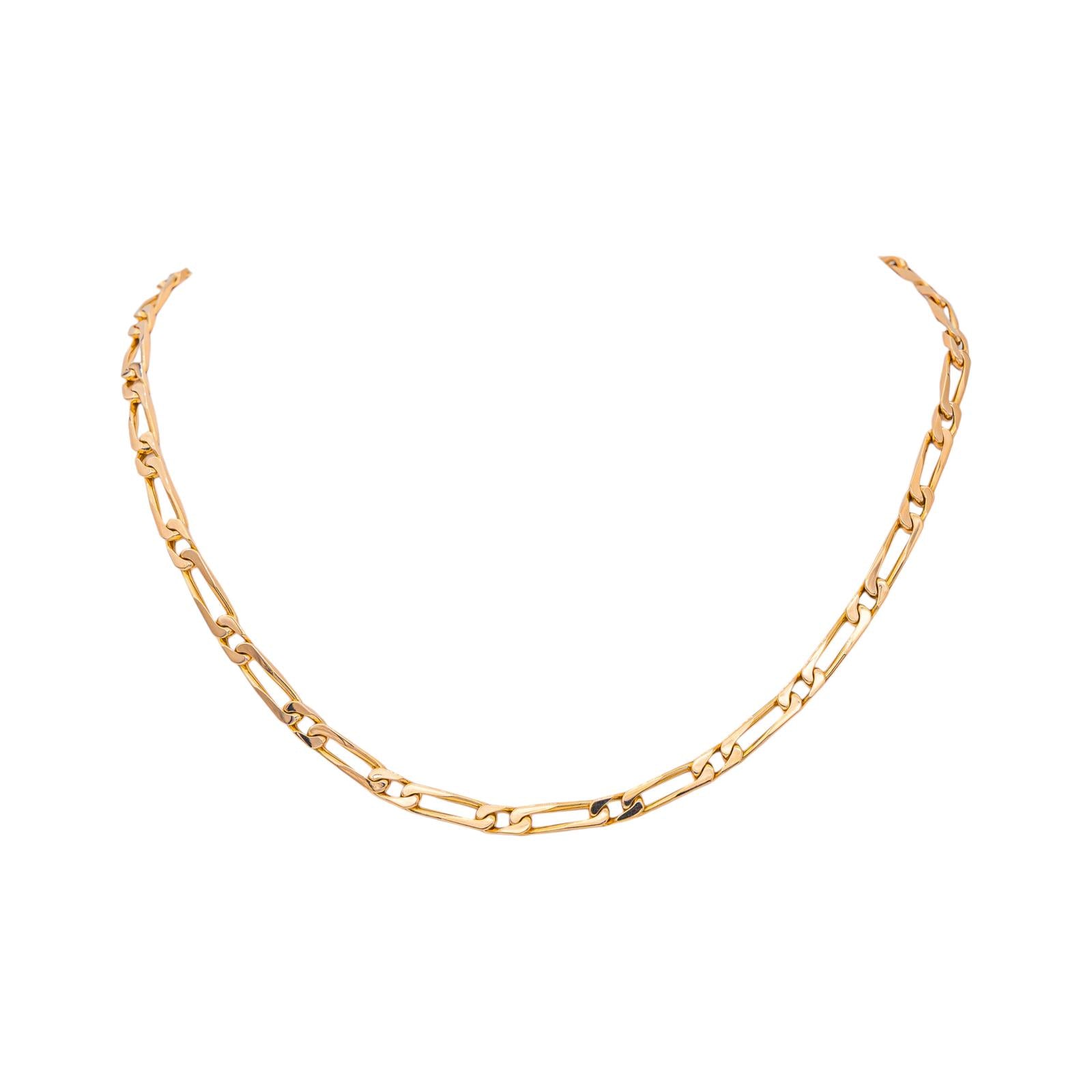 Collier Maille figaro  Or rose