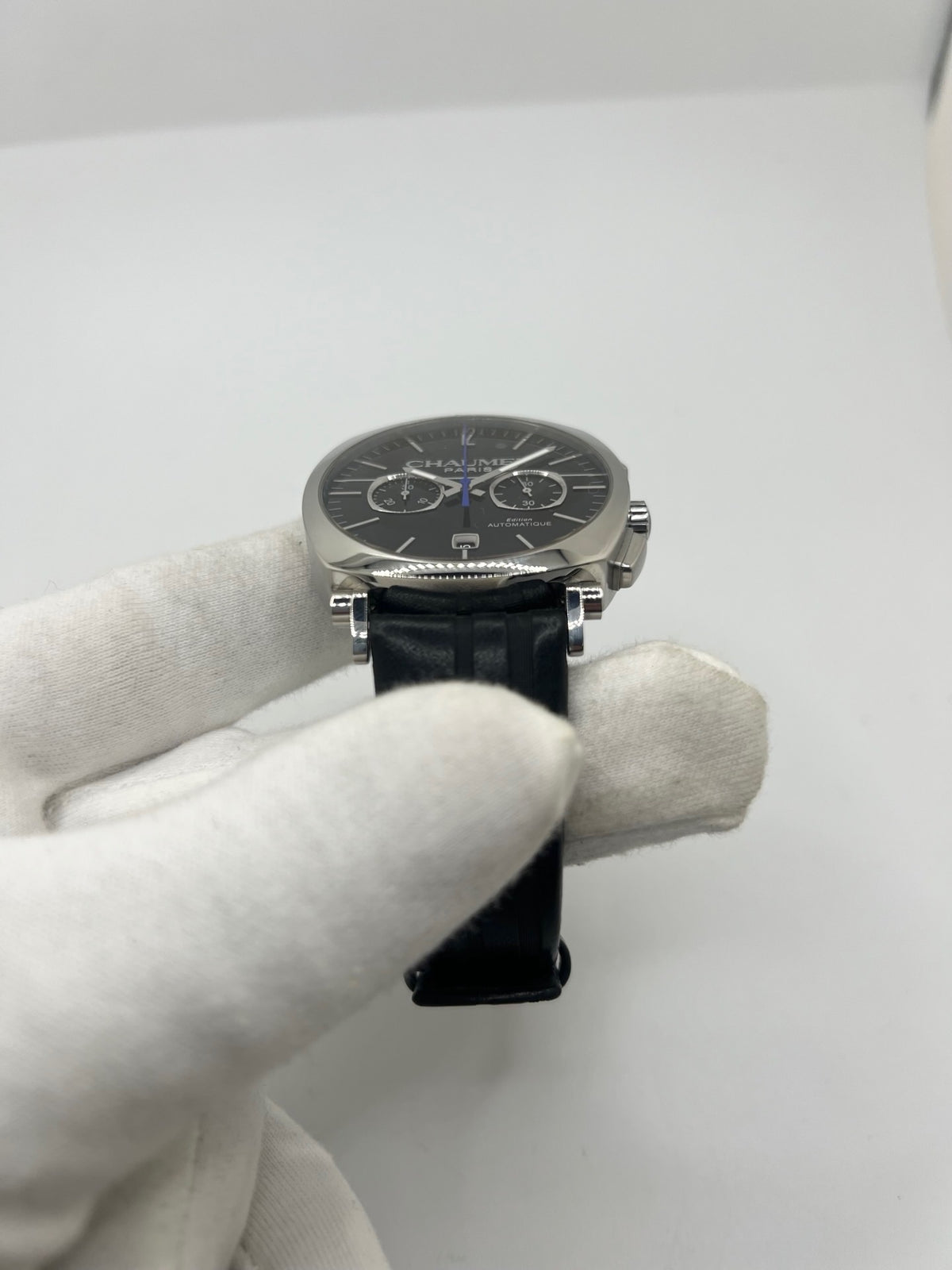 CHAUMET "Dandy" Watch in Steel and Leather