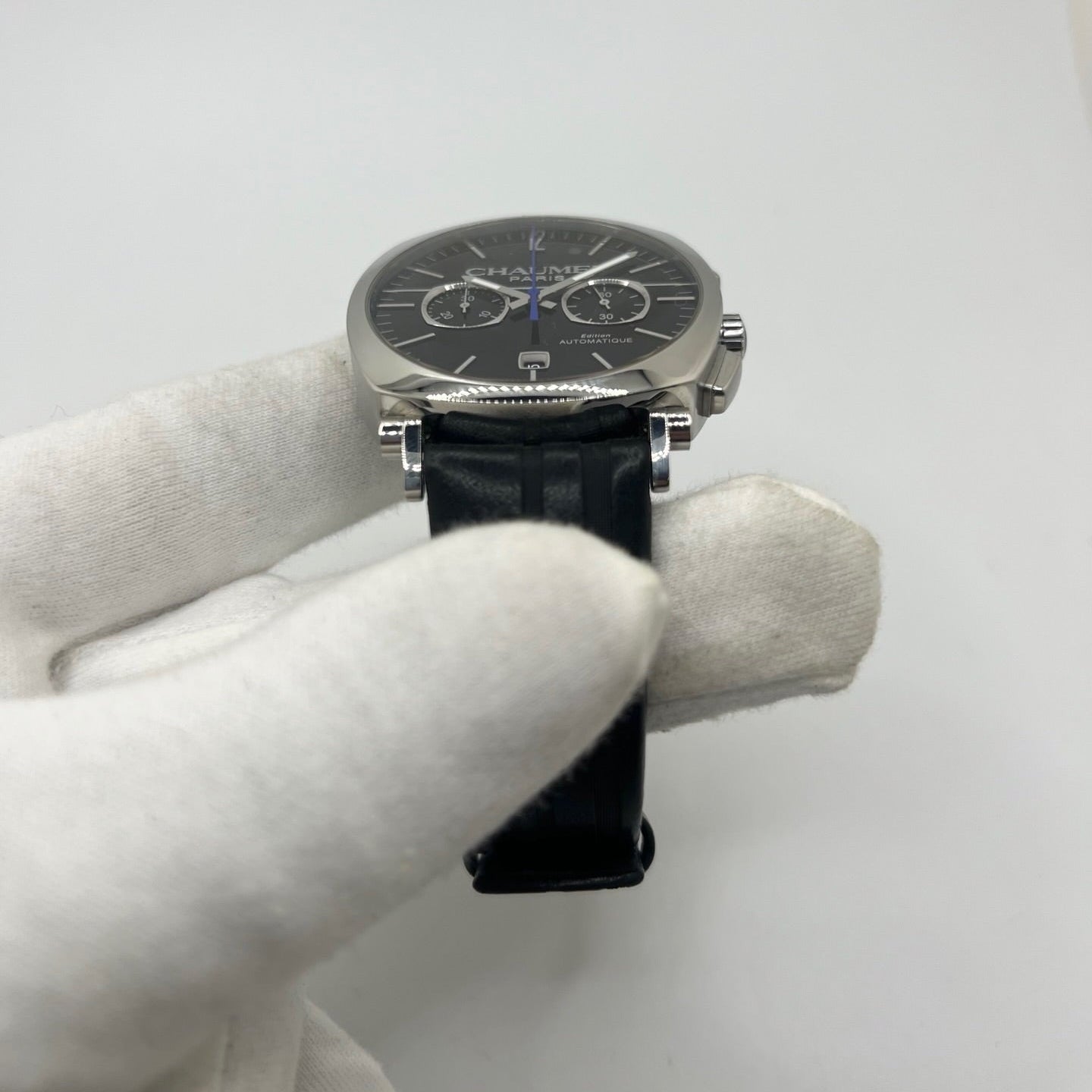 CHAUMET "Dandy" Watch in Steel and Leather