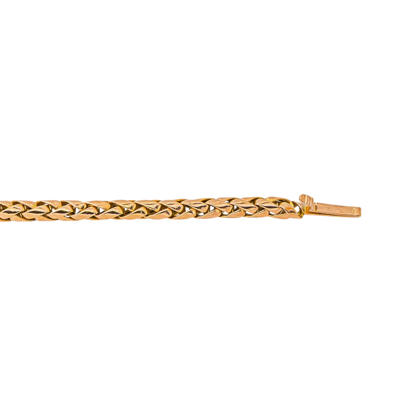 Rose Gold Braided Link Necklace