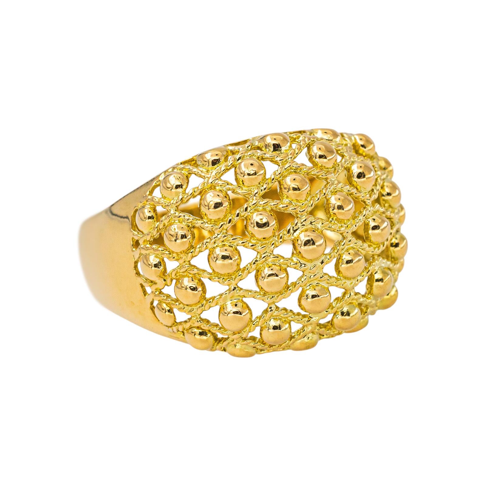Yellow Gold Ball Ring