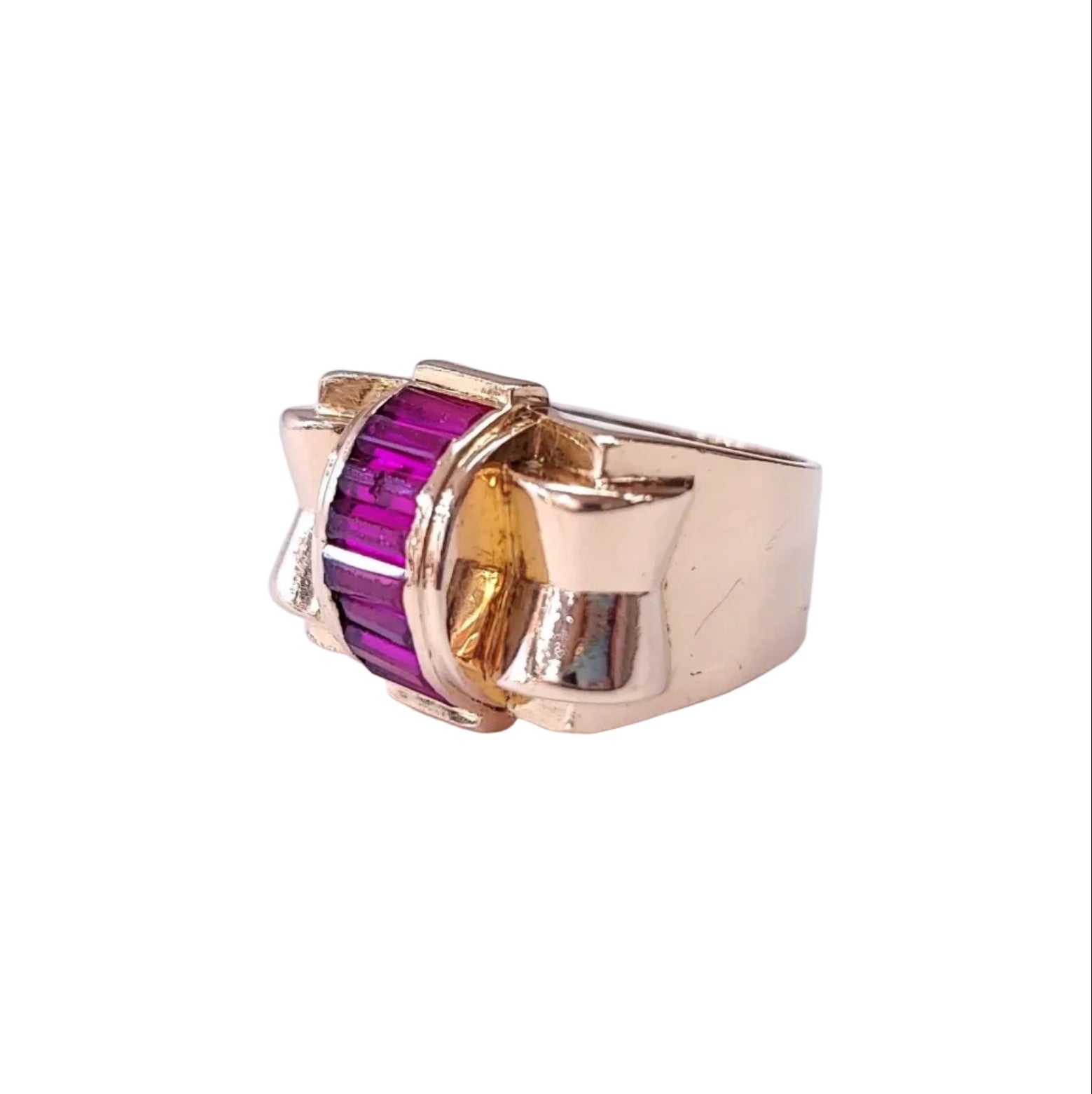 Ring Tank in rose gold and ruby