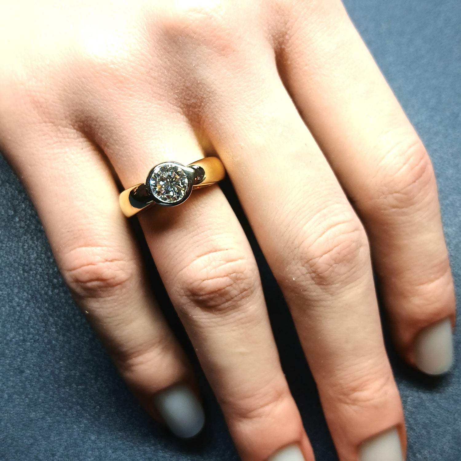 Diamant solitaire 1,01 carats certifié