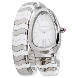 Montre BULGARI Spiga en acier, céramique et spinelle