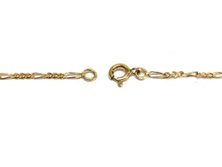 Rose gold Figaro chain