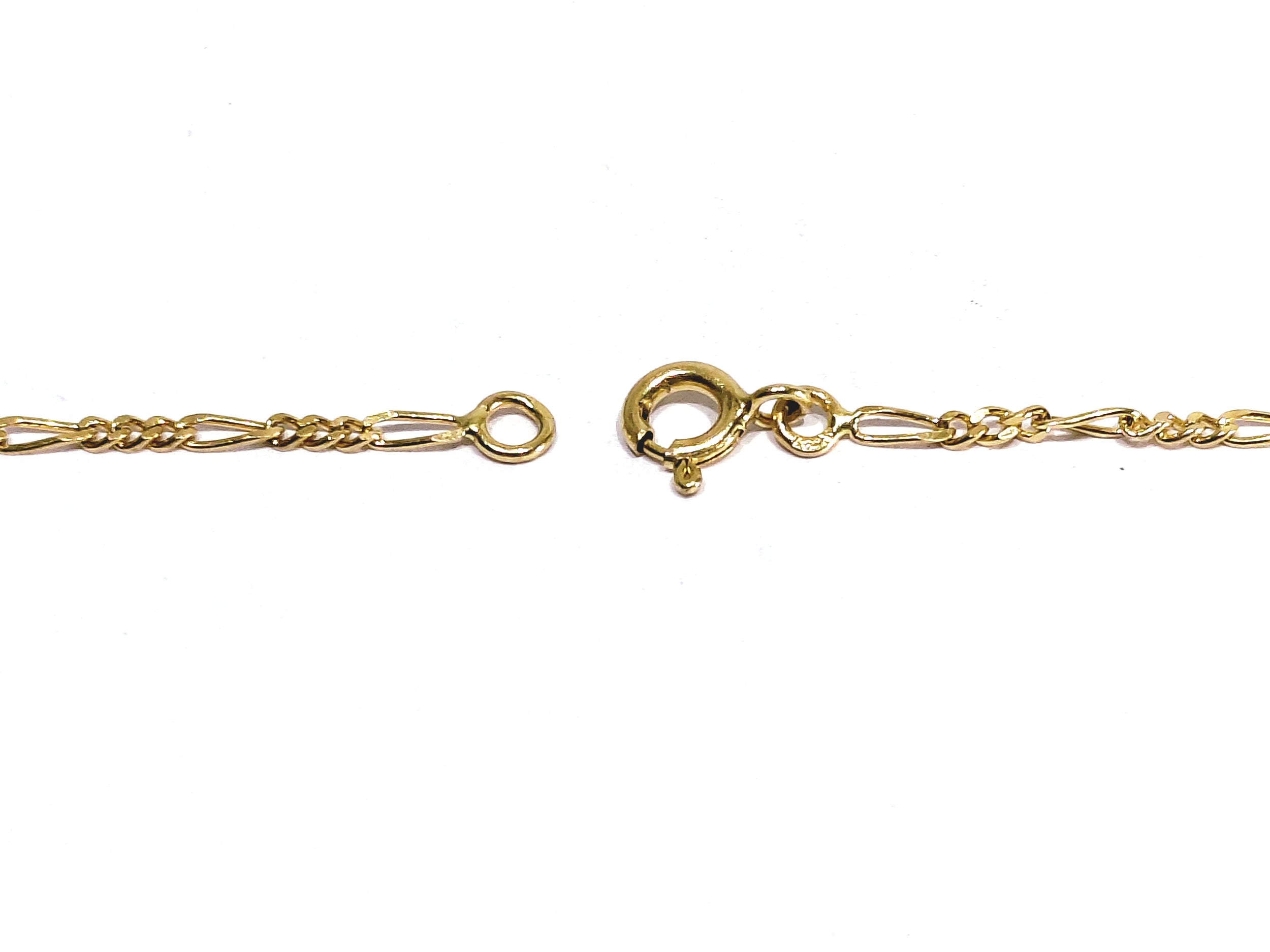 Rose gold Figaro chain